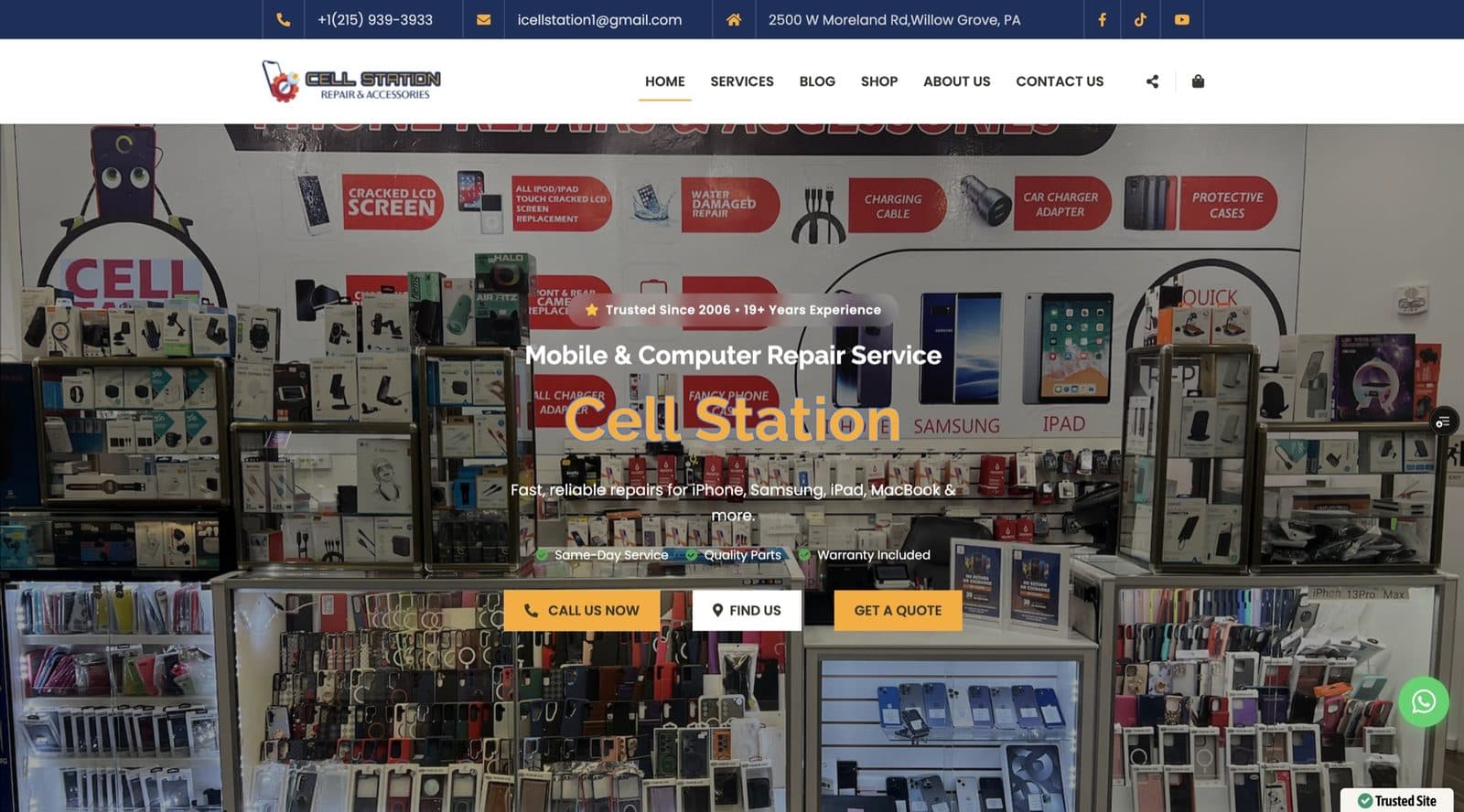 Cell Station Repair Shop